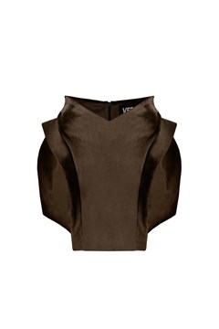 БАРХАТНАЯ МИНИ-ЮБКА MARQUISA BROWN 10083